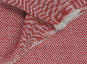 manoli charles scarf color red - creme